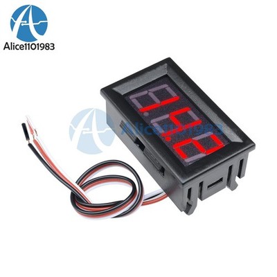 0.56'' DC 4.5-30V Red LED Digital Voltmeter Panel   Meter 3 Wire Display *mc