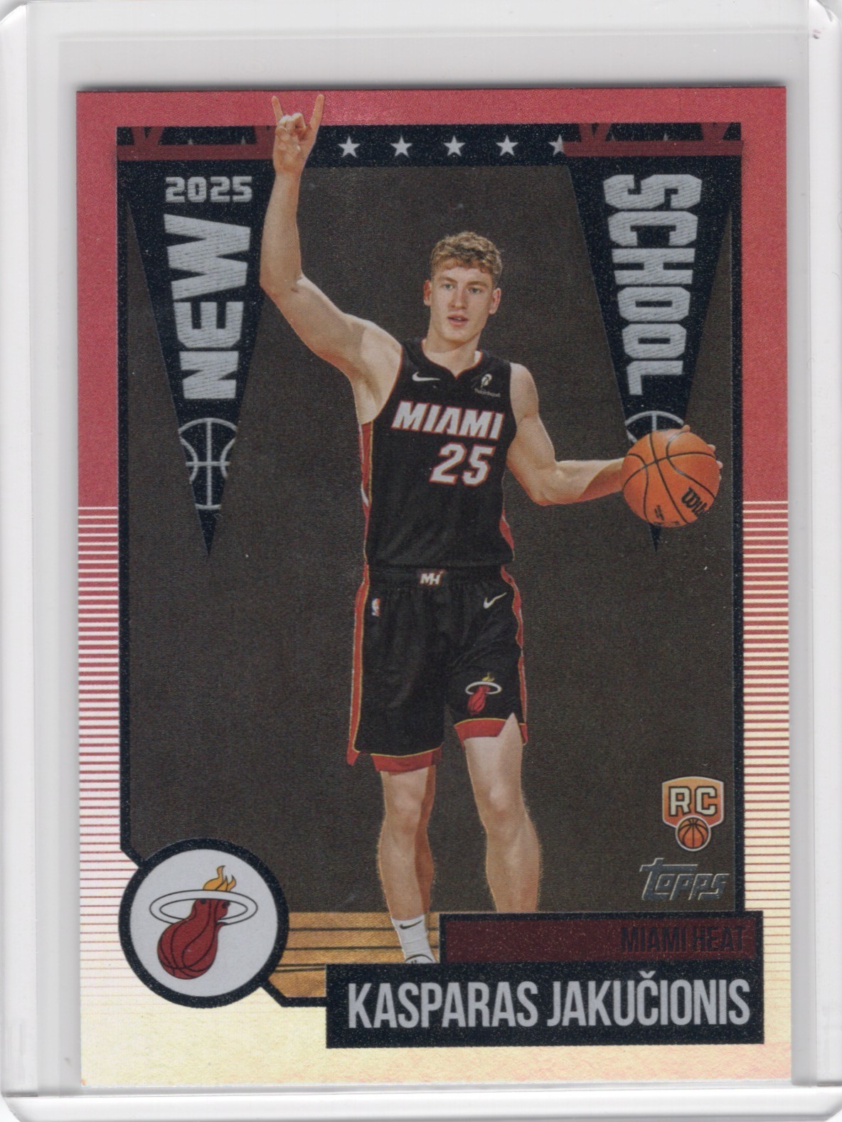 2025-26 Topps Basketball New School - Kasparas Jakucionis #NS-20 (RC)