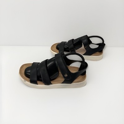 Giani Bernini Felicity 9 M Women's Black Sandals Shoes Flat Ankle Strap