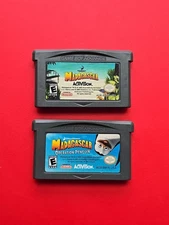Game Boy Advance Madagascar & Operation Penguin GBA DreamWorks Lot 2 Games Works