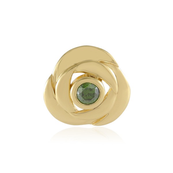 Cavill Diamant AnhäNger 0,099Ct Vergoldet 925 Silber Rund Damen Schmuck-image
