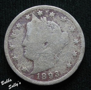 1893 Liberty Head 'V' Nickel VG Details