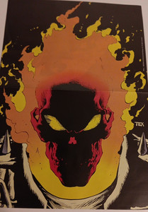 Ghost Rider Spirit of Vengeance vintage Poster 1998 MARK TEXERIA Comics