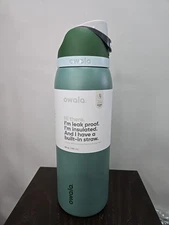 Owala FreeSip Stainless Steel Water Bottle / 40oz / Color: Mystic Tide