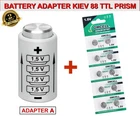 BATTERY (ADAPTER A) for KIEV 88 TTL PRISM + 10 BATTERIES BUTTON 1,55V LR44