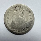 1854 Seated Liberty Dime 10C US Silver Coin