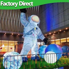 Advertising Inflatable Astronaut Model With Led Lighting Custom Spaceman Mascot
