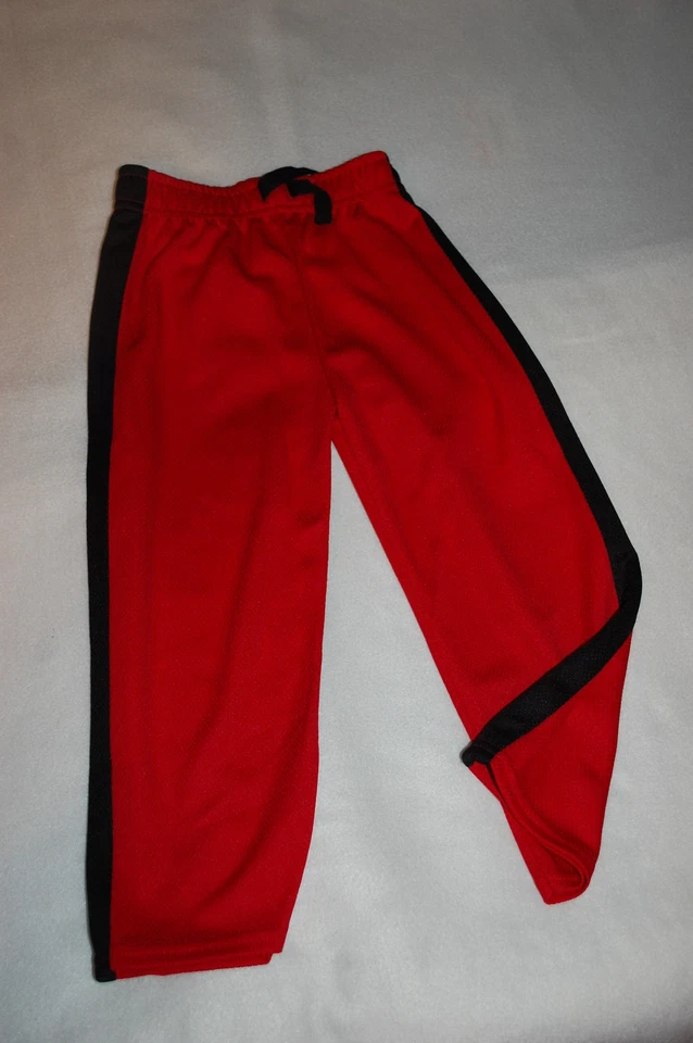 Toddler Boys L/S TEE SHIRT Red Black SUPER ROBOT TECH ACADEMY Athletic Pants 3T - Image 2 of 2