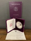 1986-S 1 oz. US Silver Proof Eagle Dollar Coin in Box w/COA