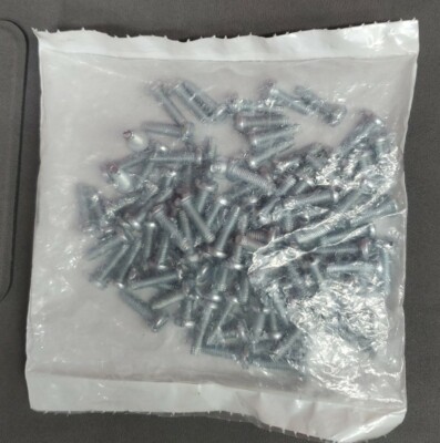 #8-32 X 5/8'' THREAD CUTTING SCREWS, PAN HEAD SLOTTED, TYPE F, ZINC  QTY 100
