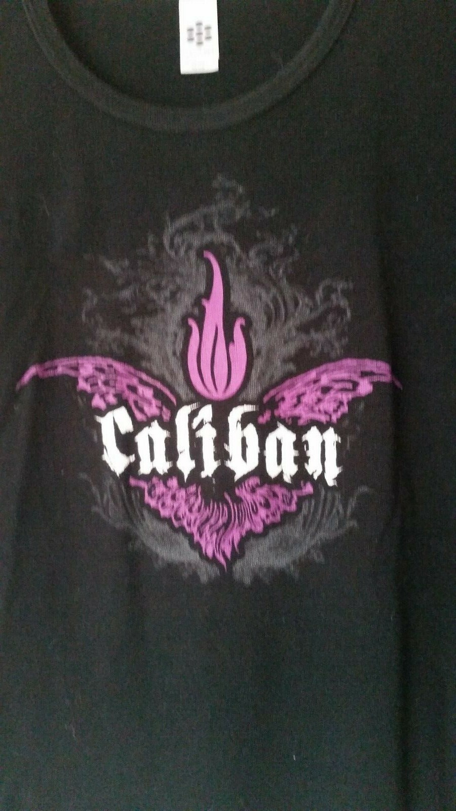 Caliban 100% Cotton Basic Solid Black Short Sleev… - image 4