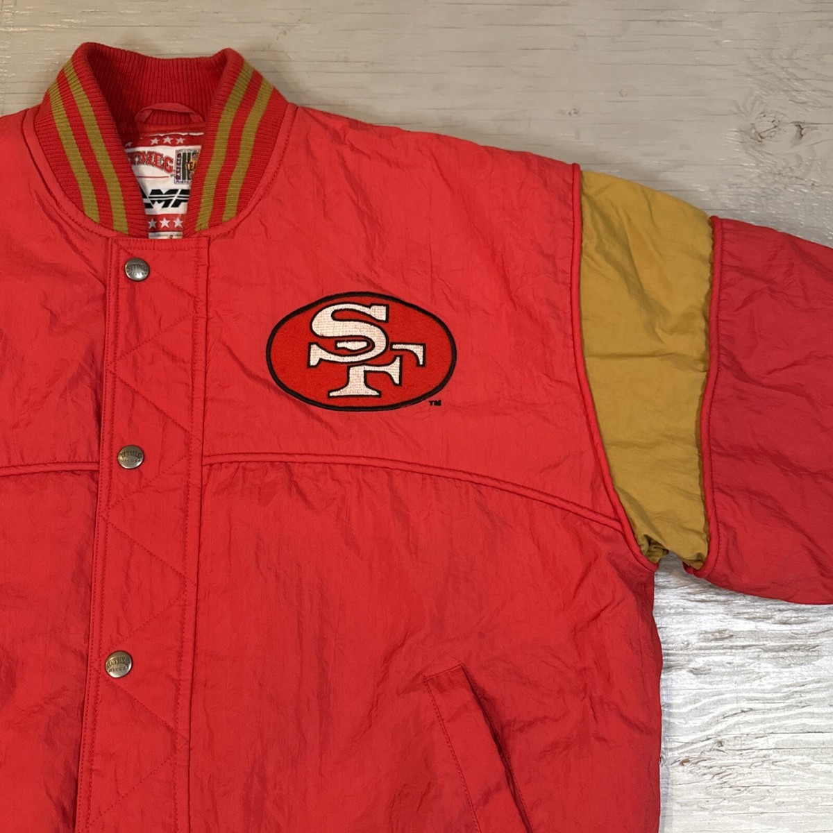 Vintage 90s NFL Nutmeg Campri San Francisco 49ers Full Zip