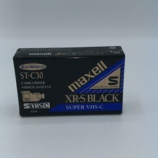 Maxell VHS-C ST-C30 XR-S Negro - Videocámara Videocassettes Epitaxial Compacto Japón