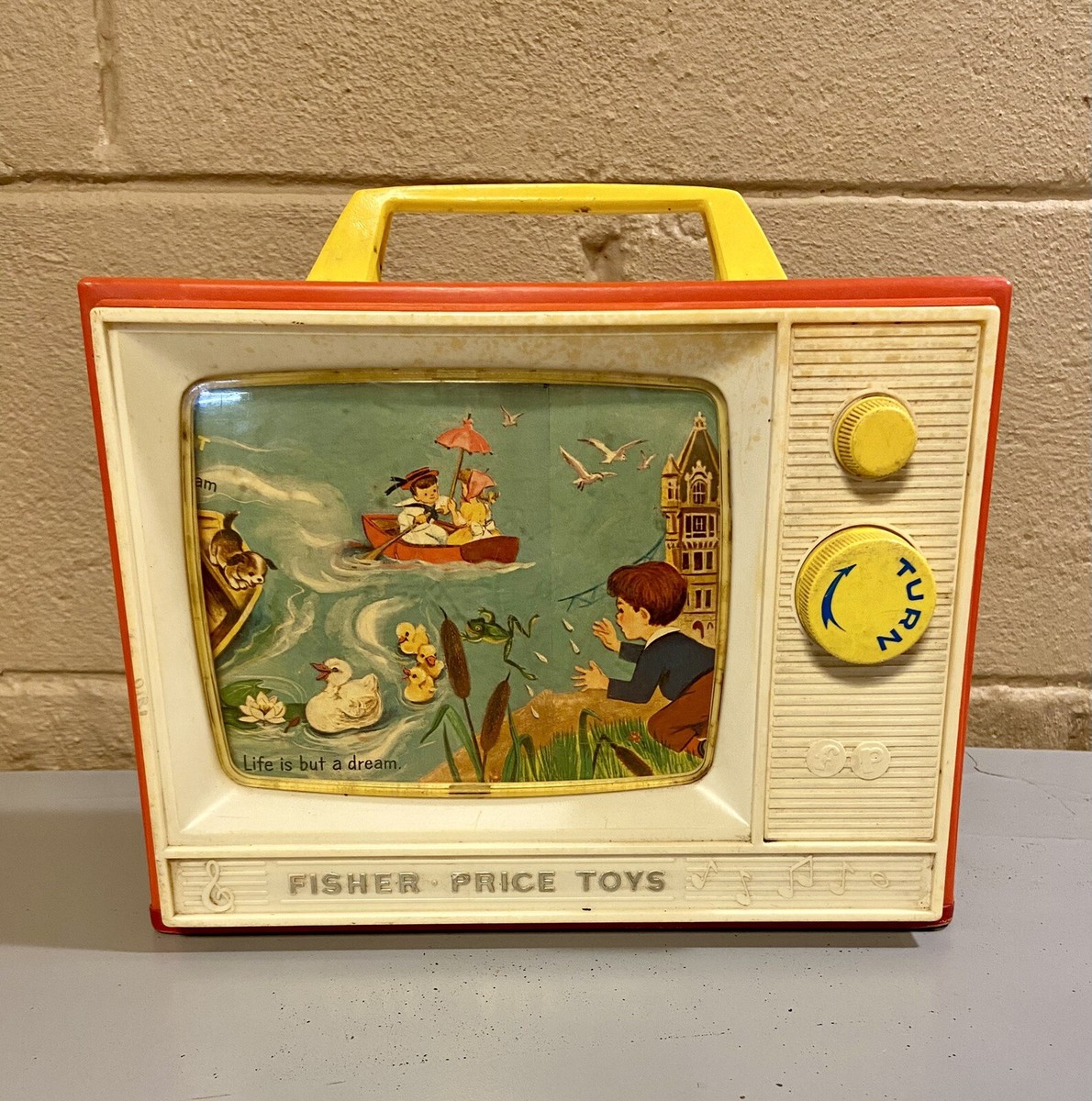 Fisher Price Giant Screen Music Box 2009 Vintage Fisher Price Two