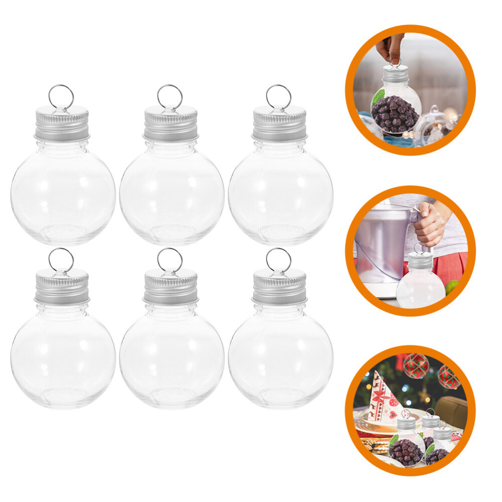 6 Clear Plastic Light Bulb Jars for Candy Buffet and Crafts eBay