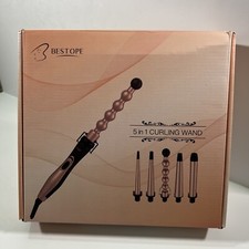 Bestope 5 in 1 Professional Hair Curling Wand Complete Tested