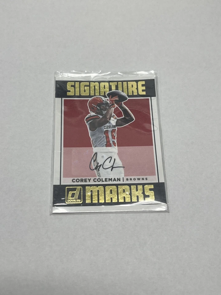 2018 Panini Donruss Signature Marks Corey Coleman #SM-CC Auto - Image 2 of 3