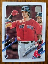 BOBBY DALBEC, 2021 TOPPS UPDATE ROOKIE CARD #US212, RED SOX. rookie card picture