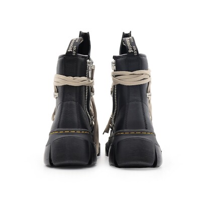 31752001 Rick Owens Dr. Martens 1460 DMXL Mega Lace Boot Black