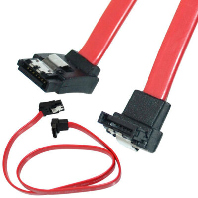 Serial SATA ATA 7Pin Female to Femae DATA 90° Angled Cable Adapter Converter 