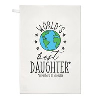 World's Best Tochter Geschirrtuch SpüLlappen Favorit Scherz Toll Familie Lustig