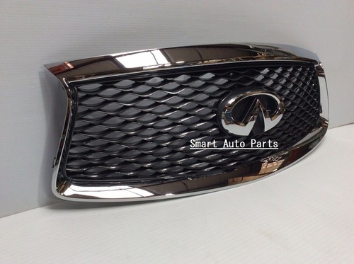 FOR INF QX60 FRONT BUMPER UPPER GRILL GRAY & CHROME CAMERA OPTION 2016-2020 - Picture 3 of 10
