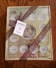 CARTER'S BABY'S MY FIRST YEAR SMILEYHAPPY PICTURE FRAME -NEW IN SEALED WRAP