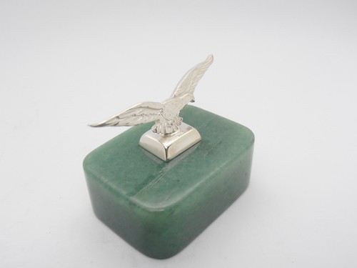Luftwaffe: Adler aus 925er Silber und Aventurin - Briefbeschwerer - Patent - Bild 3 von 8
