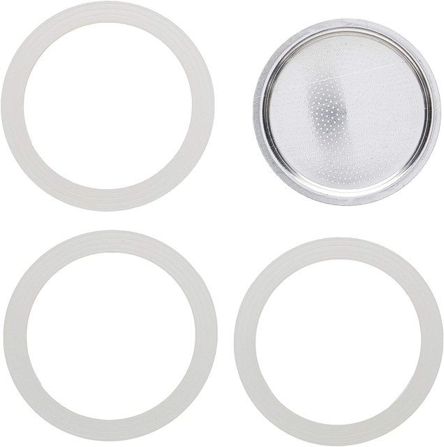 Bialetti Moka Express Replacement Filter/Gasket Set, 9 Cup eBay