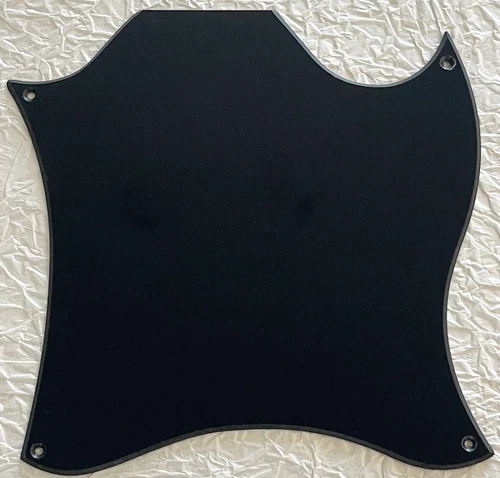 New Great-For Fit Gibson SG Blank Full Face Style Guitar Pickguard 1 Ply Black