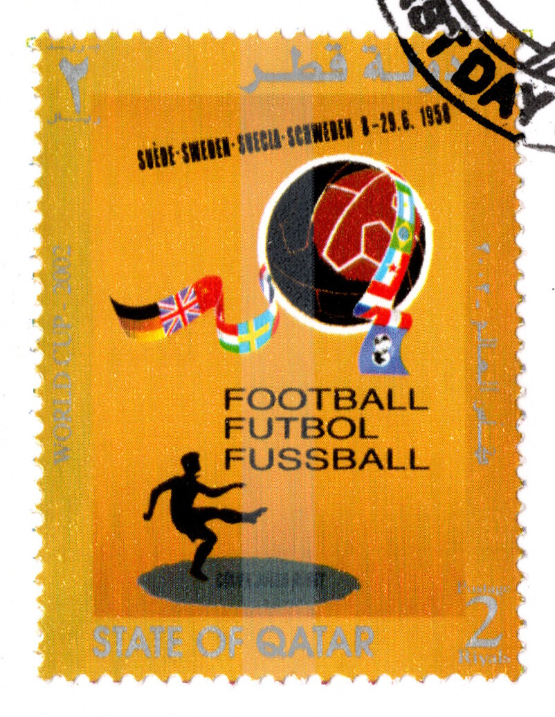 QATAR 2002 FIFA WORLD CUP POSTERS SUPER RARE THREE FDC, 18 STAMPS