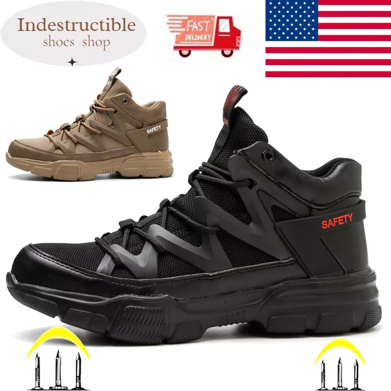 Mens Safety Shoes Composite Toe Bulletproof Cap Work Boots
