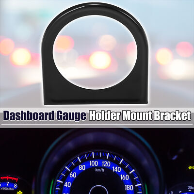 52mm 2'' Single 1 Hole Dashboard Gauge Holder Pod Car Meter Mount Bracket Black
