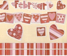 "FEBRUARY" CALENDAR SETS  MY MINDS EYE SEASONS