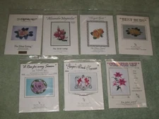 NEW THE SILVER LINING CROSS STITCH CHART PACK YOU CHOOSE: FLOWERS ROSES LILY +
