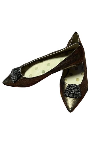 PUNTERA PUNTIAGUDA BODEN MARCA BRONCE PLANA CON ACENTO LENTEJUELAS TALLA 40 - Imagen 5 de 7