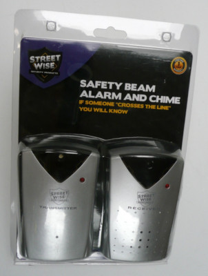 Infrared Safety Beam Alarm And Chime 60 Ft. Max Apart AC & Battery Backup