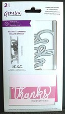 Brand New 2 Piece CONNECTING THANKS Die  Stamp Crafters Companion