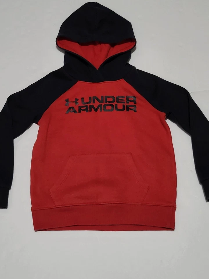 (#4) Under Armour Black And Red Long Sleeve Pullover Hoodie Size Toddler 5 - Image 3 of 4