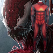 Cosplay Venom Carnage Muscle Tights Jumpsuit Halloween Customize Costumes Suit