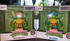 2 Teenage Mutant Ninja Turtles  Michelangelo Leonardo TMNT Metalfigs Jada Toy