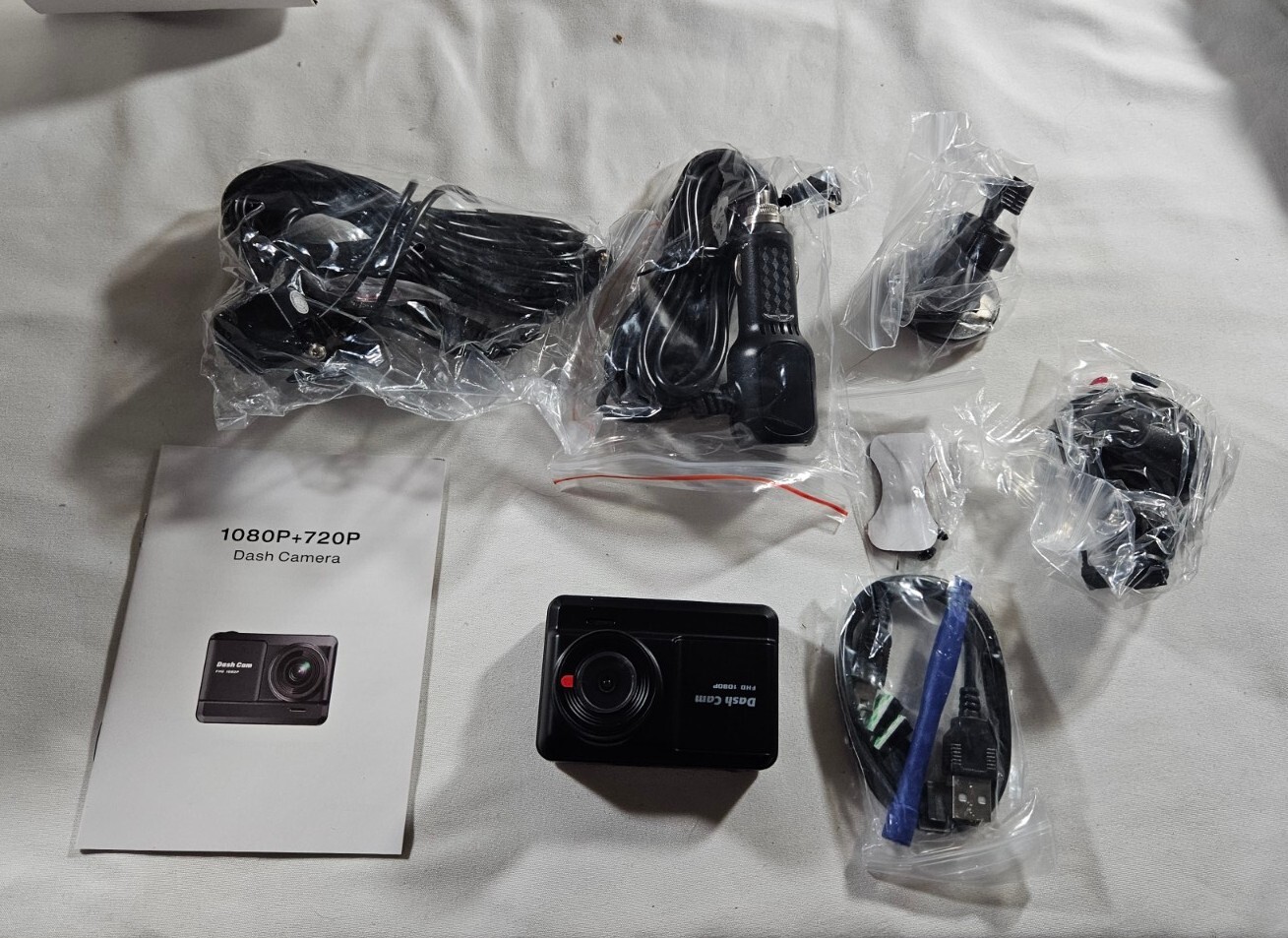 High-Quality Dash Cam with Dual 1080p and 720p Resolution – Open Box or New-image