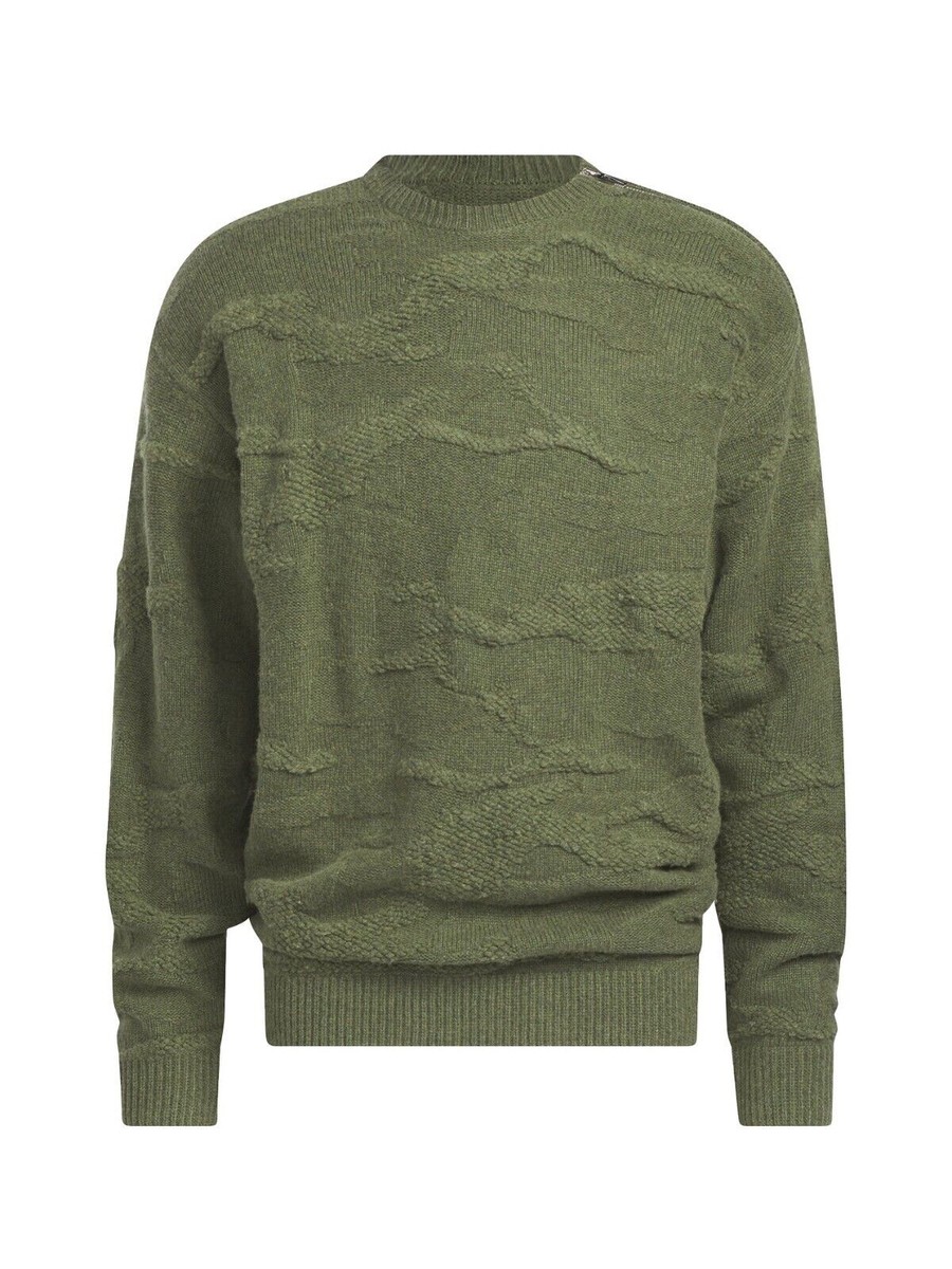 adidas IVY PARK Triple Green Knit Sweater Crew Neck Oversize adidas IVY PARK Triple Green Knit Sweater Crew Neck Oversize