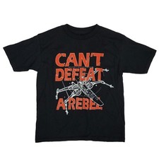 Star Wars Little Boys Black Can't Defeat A Rebel X-Wing Graphic Tee