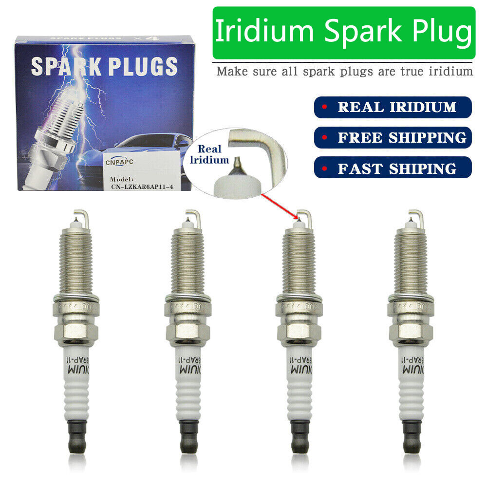 Set of 4 90919-01253 3444 SC20HR11 Spark Plugs Real Iridium for Toyota Lexus US