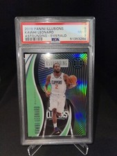 Illusions 2019-20 NBA Kawhi Leonard Astounding Emerald card *MINT PSA 9*