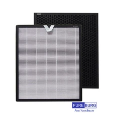 PUREBURG True HEPA Filters Compatible with LEVOIT Vital 100S Air Purifier