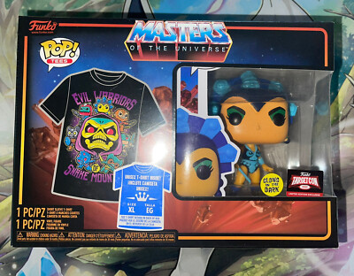 Funko POP! エヴィル・リン フィギュア　Tシャツ セット MOTU Amazon.com: Funko Pop! & Tee: Motu - Evil Lyn - Glow in The