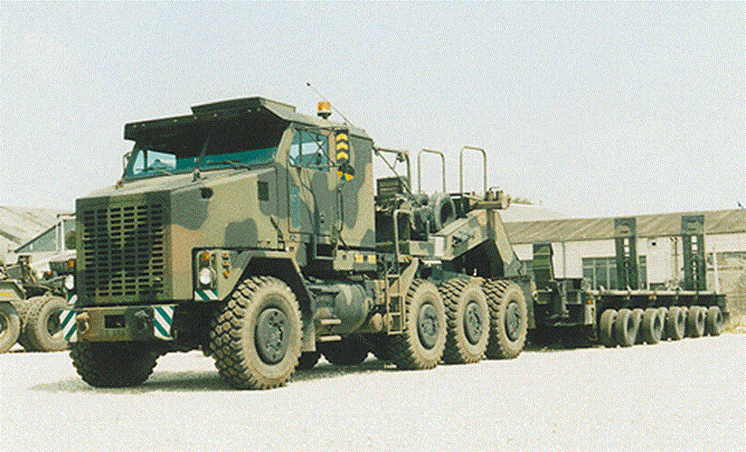Trident Military HO 1/87 Oshkosh M1070 Heavy Equipment Transporter 