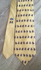 TOMMY BAHAMA Off Island Silk Mens Neck Tie Golden Yellow Beach Chair